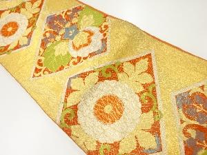 アンティーク　菊桐模様織出し袋帯（材料）